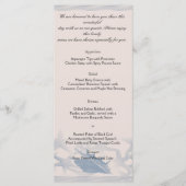 Treasure by the Zee Bruiloft Menu (Voorkant)