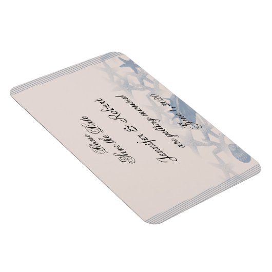 Treasure by the Zee Bruiloft Save the Date Magneet (Rechterzijde)