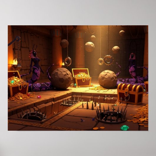 Treasure Chamber of the Serpents Poster (Voorkant)