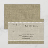 Treasure Hearts-reactie RSVP Kaartje (Voorkant / Achterkant)