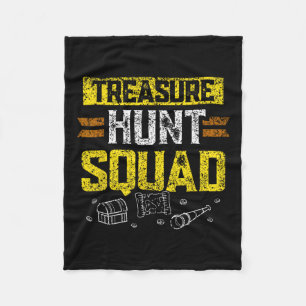 Treasure Hunt Squad Hunter Schatten Jachtbomen Fleece Deken