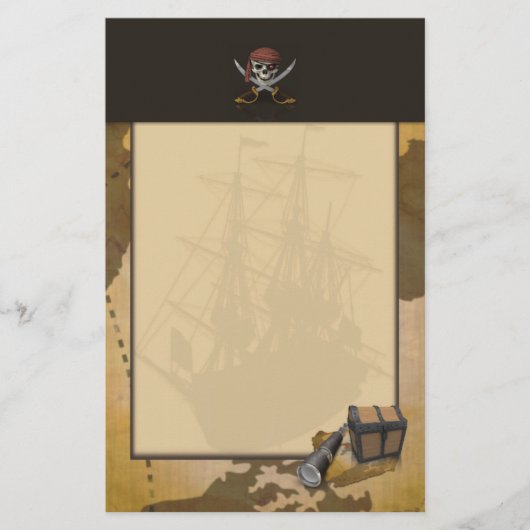 Treasure Hunt Stationery Briefpapier (Voorkant)