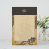 Treasure Hunt Stationery Briefpapier (Staand voorkant)