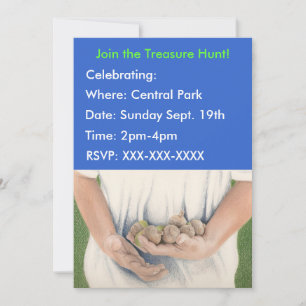 Treasure Hunt-uitnodiging Kaart