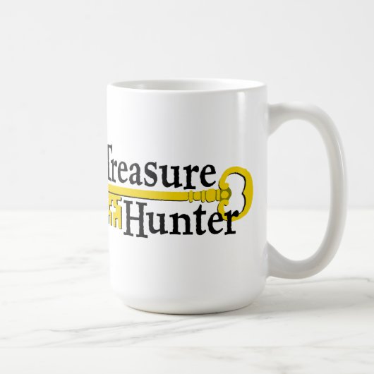 Treasure Hunter met gouden sleutel Koffiemok (Rechts)
