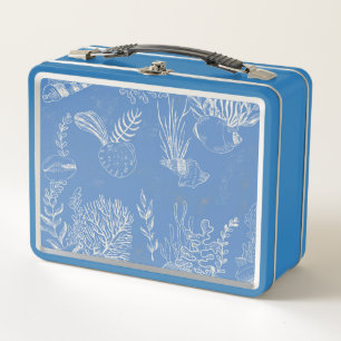 Treasure Hunter Pirate Birthday Metal Lunch Box