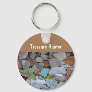 Treasure Hunter Rock Collectie Stone Rockhound Sleutelhanger