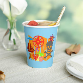 Treasure Hunting Collage Papieren Bekers