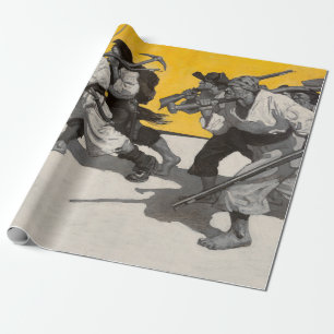 Treasure Island, 1911, ingediend door Newell Conve Cadeaupapier