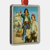 Treasure Island 1 Metalen Ornament (Rechts)