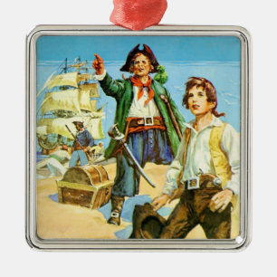 Treasure Island 1 Metalen Ornament