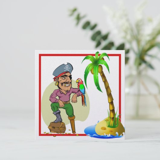 Treasure Island 3 Invitation (Debout devant)