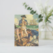 Treasure Island, Fairy Tale Pirates Briefkaart (Staand voorkant)