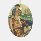 Treasure Island, Fairy Tale Pirates Keramisch Ornament (Achterkant)