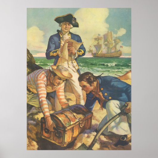 Treasure Island, Fairy Tale Pirates Poster (Voorkant)