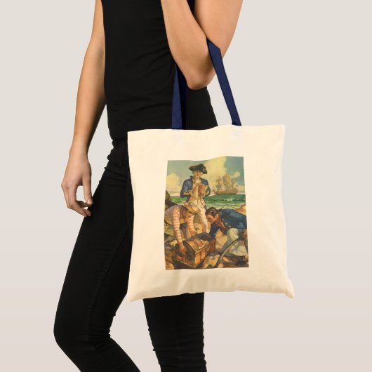 Treasure Island,  Fairy Tale Pirates Tote Bag (Voorkant (product))
