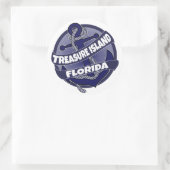 Treasure Island Florida ancres autocollants (Sac)