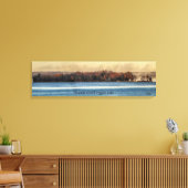 Treasure Island in de herfst, Higgins Lake Canvas Afdruk (Insitu (Woonkamer))