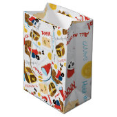 Treasure Island Party Pirate Medium Gift Bag Medium Cadeauzakje (Voorkant Gekanteld)