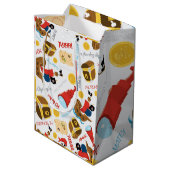 Treasure Island Party Pirate Medium Gift Bag Medium Cadeauzakje (Achterkant Gekanteld)