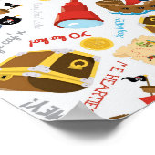 Treasure Island Party Pirate Poster (Hoek)