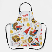 Treasure Island Pirate Party Apron Schort (Voorkant)