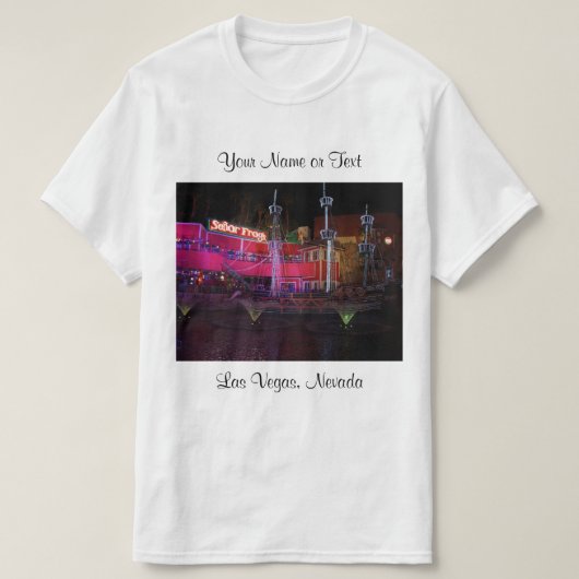 Treasure Island Pirate Ship #2 T-shirt (Design voorkant)