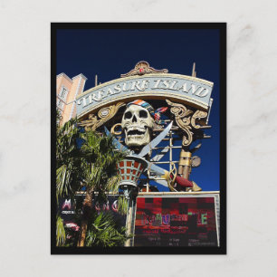 Treasure Island Sign. Briefkaart