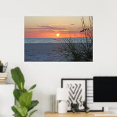 Treasure Island Sunset on Canvas, versie B Poster (Thuiskantoor)