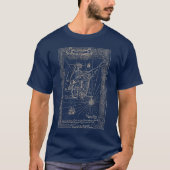Treasure Island T-shirt: Een kaart van Pirate Trea T-shirt (Voorkant)