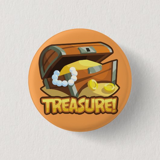 Treasure! Knoop Ronde Button 3,2 Cm (Voorkant)