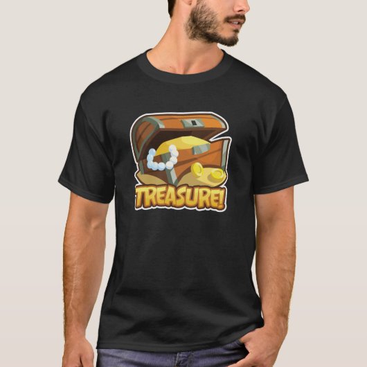 Treasure! Mannen donkere T-shirt (Voorkant)