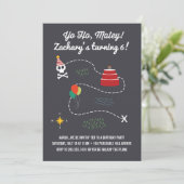Treasure Map Birthday Invitation, Pirate Card Kaart (Staand voorkant)