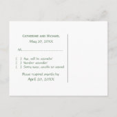Treasure Map RSVP Briefkaart, Green Uitnodiging Briefkaart (Achterkant)