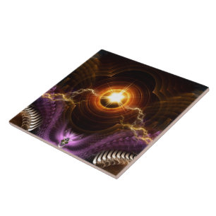 Treasure Of Night Fractal Art Tegeltje
