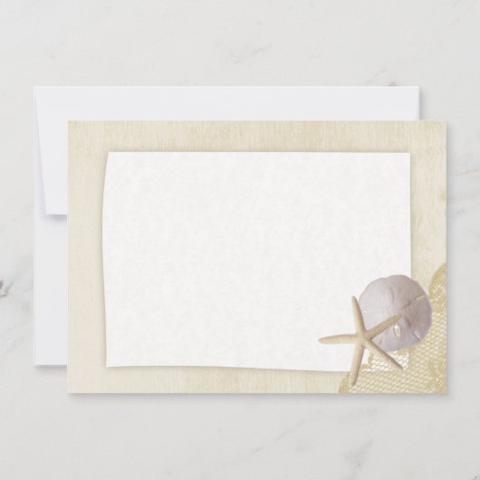 Treasured Beach Flat Kaart Dank u (Achterkant)