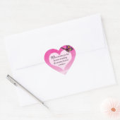 Treasured Memories Butterfly Gedicht Hart Sticker (Envelop)