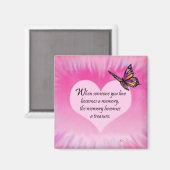 Treasured Memories Butterfly Gedicht Magneet (Voorkant / Achterkant)