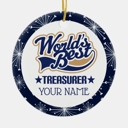 Treasurer Personal Gift Ornament (Voorkant)