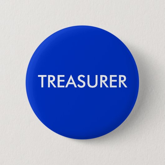 TREASURER RONDE BUTTON 5,7 CM (Voorkant)