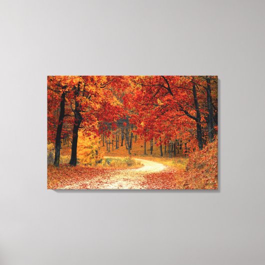 Treasurerbos: Ruby, Gold en Citrine Canvas Afdruk (Voorkant)