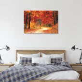 Treasurerbos: Ruby, Gold en Citrine Canvas Afdruk (Insitu (Slaapkamer))