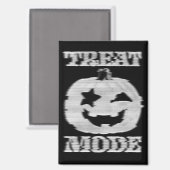 Treat Mode Glitchy Pumpkin Magneet (Voorkant / Achterkant)