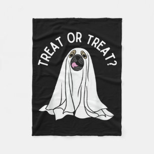 Treat Or Treat Grappige Hond Halloween 1 Fleece Deken