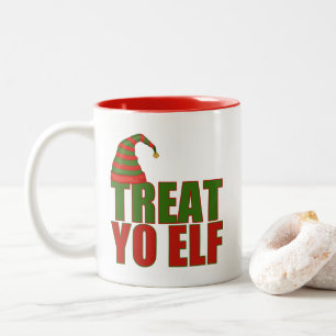 Treat Yo Elf   Grappige kerst Mok