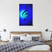 Treble Blue Canvas Afdruk (Insitu (Slaapkamer))