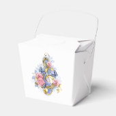 Treble cleart met roze rozen bedankdoosjes (Voorkant Zijde)