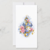 Treble cleart met roze rozen save the date (Voorkant)