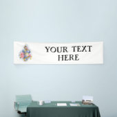 Treble cleart met roze rozen spandoek (Beurs)