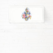 Treble cleart met roze rozen spandoek (Insitu)